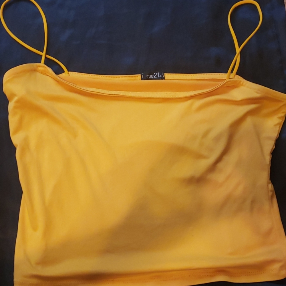 Rue 21 mustard yellow tank top💛